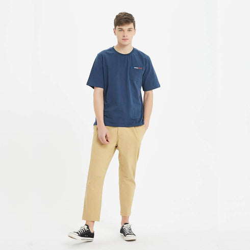 Boysnextdoor 深藍色拼接口袋T-Shirt